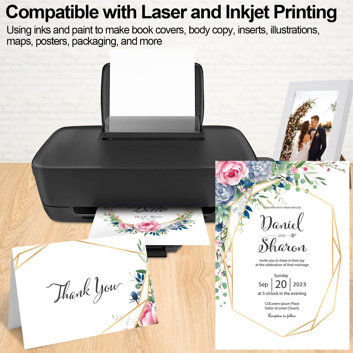 White Cardstock 8.5 x 11, 230gsm Cover Cardstock Paper, 85 Lb Heavy Card Stock for Printer, Card Stock Paper for Invitations, Scrapbooking, Crafts, Diy Cards, Decoration, Drawing (30 Sheets) Joyberg