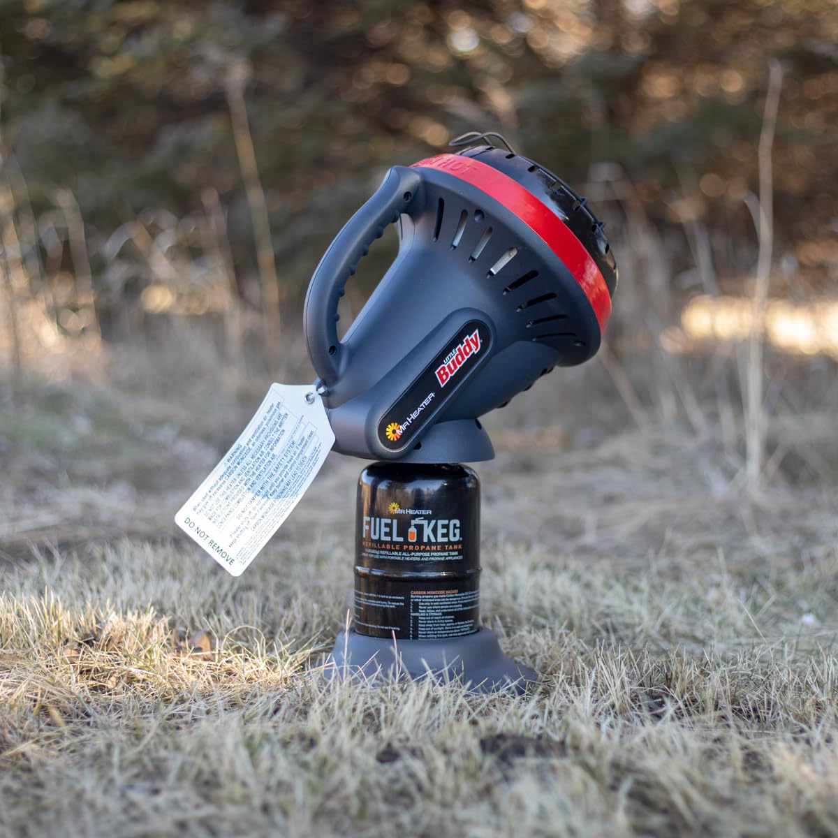 Mr. Heater F215100 MH4B Little Buddy 3800-BTU Indoor Safe Propane Heater, Medium , Black/Red Mr. Heater