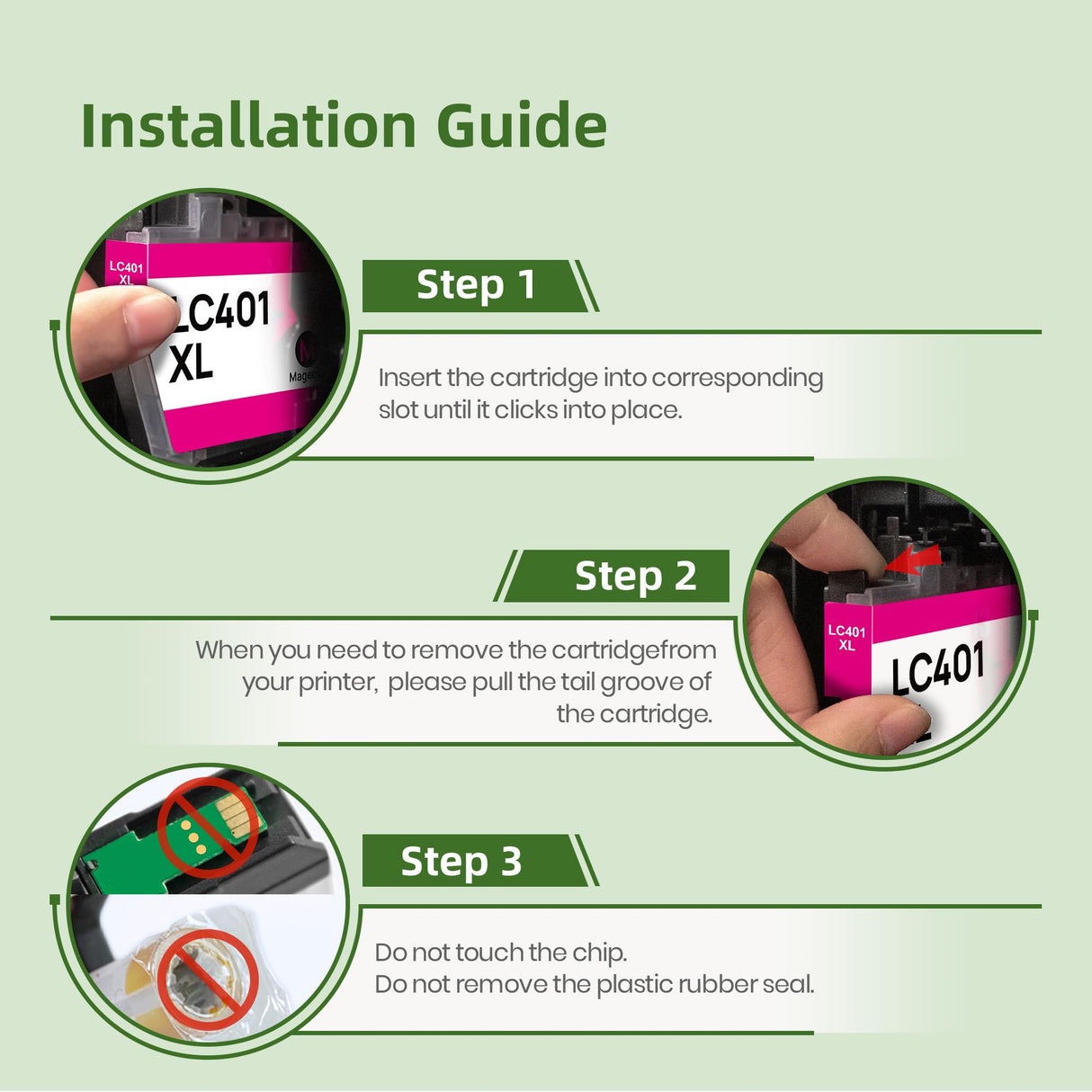 LC401XL Ink Cartridges for Brother Printer LC401 Ink High Yield for Brother LC401 Ink Cartridges Work for MFC-J1010DW MFC-J1170DW MFC-J1012DW MFC-J1800DW MFC J1010DW(4 Pack, Black Cyan Magenta Yellow) Gagalay