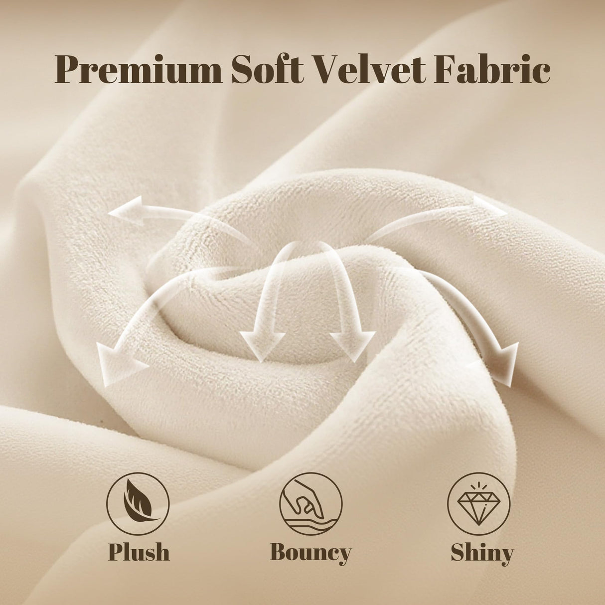 HISOFT Queen Bed Frame, 39" Tall Velvet Upholstered Sleigh Bed with Wingback Headboard & Scroll Footboard, No Box Spring Needed, Sturdy Support, Easy Assembly, Noise Free, Button Tufted, White HISOFT