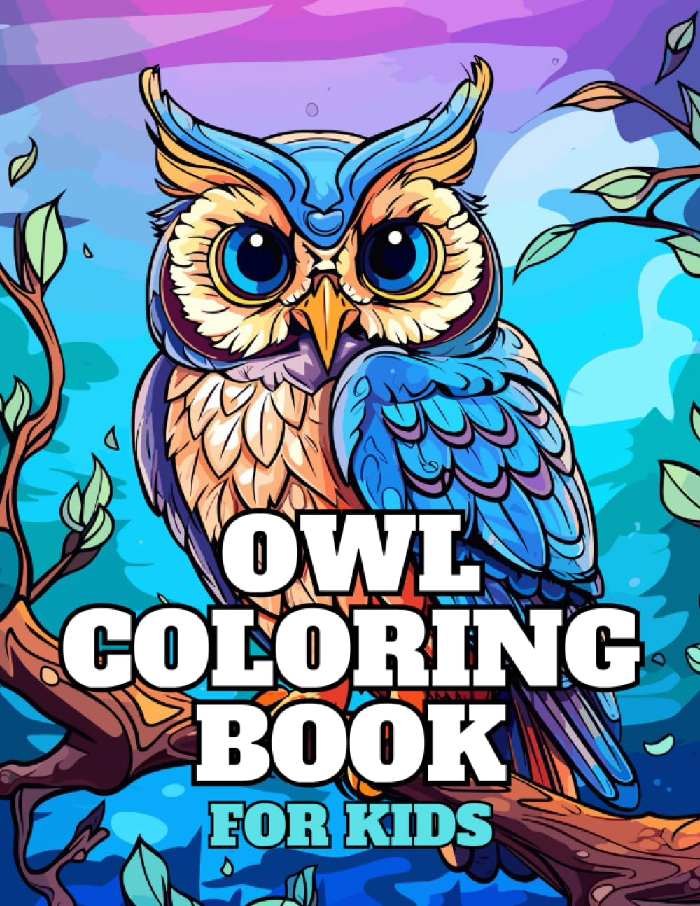 Owl Coloring Book: For Kids, Teens & Bird Lovers Majosta