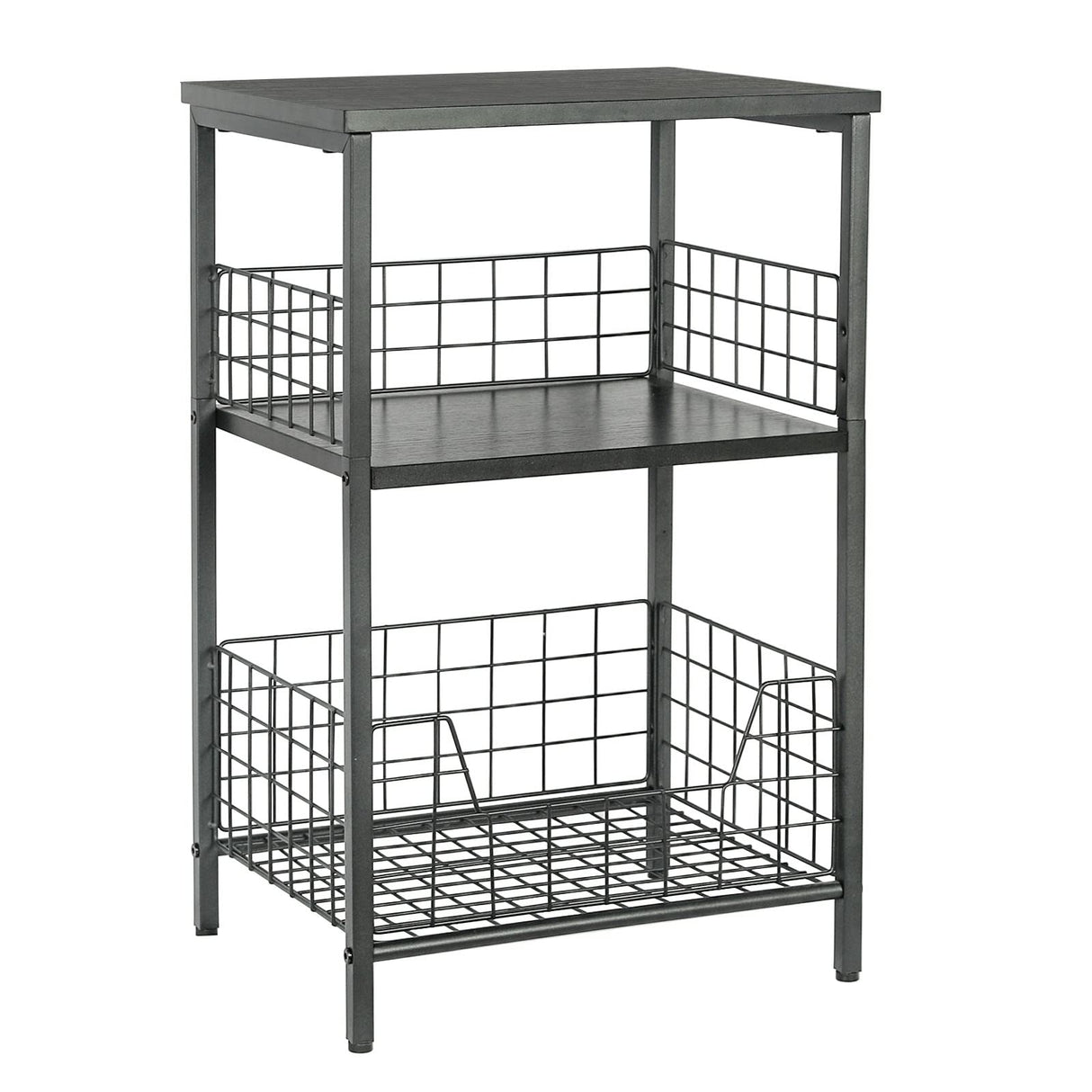 X-cosrack Side Table, Small End Table Record Player Stand with Storage, Vinyl Record Storage Night Stand for Living Room, Bedroom,Office(Patent Pending)(Black) X-cosrack