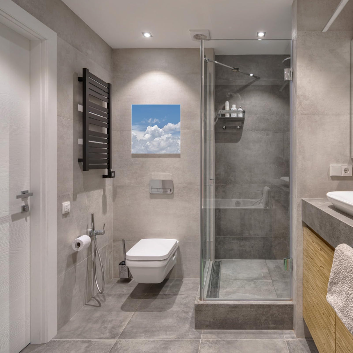 Paint by Numbers Kits Sky Gradient Cloud Landscape,DIY Oil Painting for Adults Children Beginner Modern Minimalist Art Artwork,Home Canvas Wall Art for Living Room Bedroom Kitchen Decor 20x20In Chees D Zone