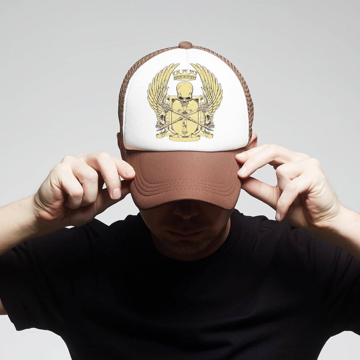 Ankmogela 10 Pack of Blank Trucker Hat Mesh Cap Men and Women Baseball Cap DIY Graffiti Hot Stamping Duck Tongue Cap Pink White Ankmogela