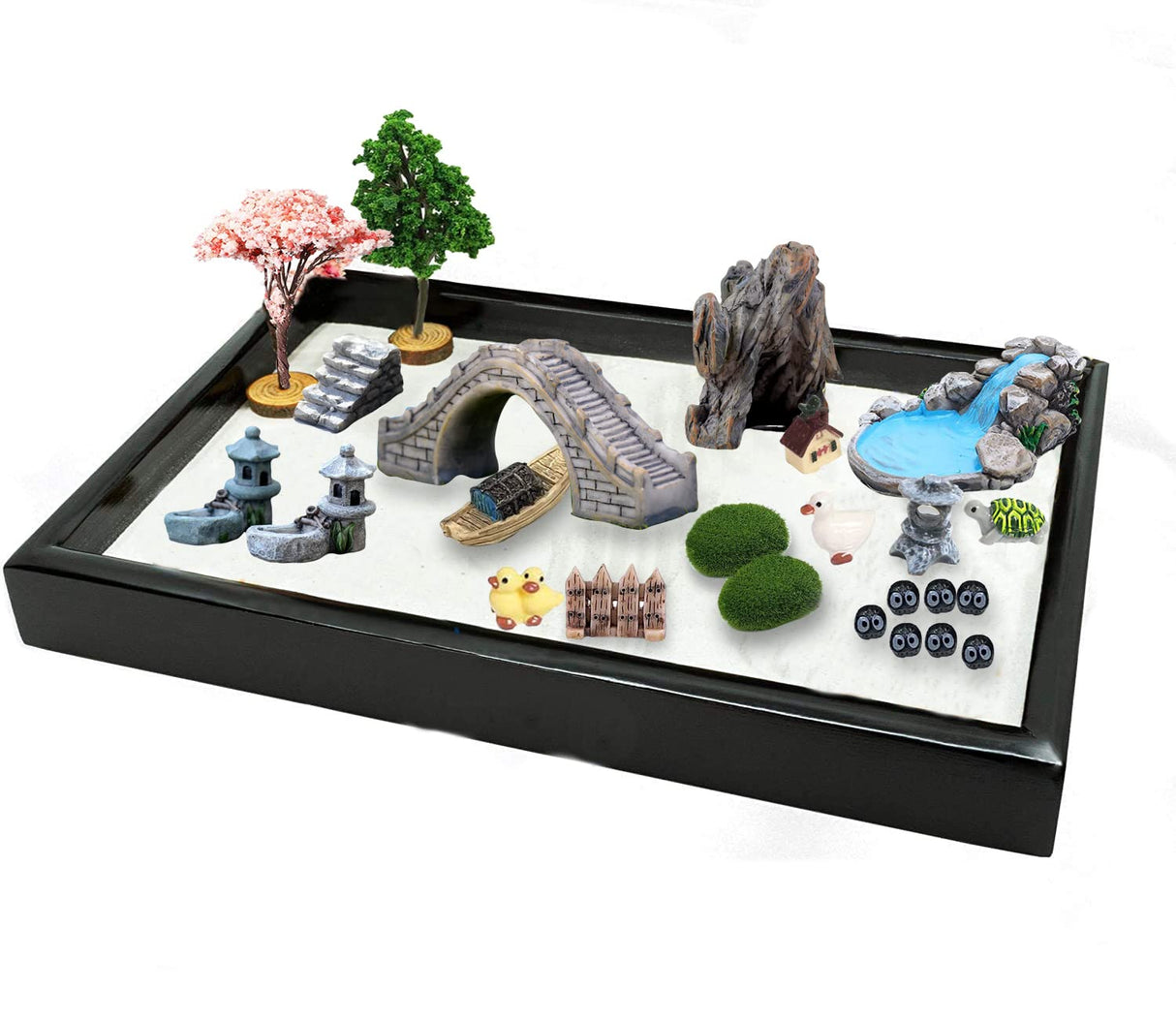 Fairy Garden Accessories Outdoor, 42 Zen Accessories, Miniature Decorations Supplies for Micro Landscape Plant Pots Bonsai Craft Decor - Fairy Kit CHAKANLX