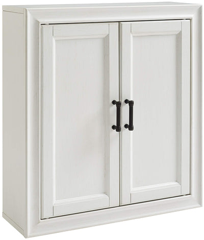 Crosley Furniture Tara Wall Mounted Bathroom Storage Medicine Cabinet with Shelves, Vintage White