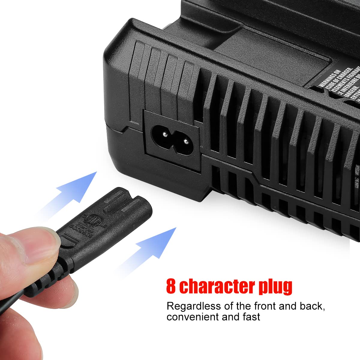 Powilling 20V MAX Battery Charger CMCB104 Compatible with Craftsman V20 Lithium Battery CMCB204 CMCB202 CMCB201 CMCB209 CMCB205 CMCB100 CMCB102 CMCB101 (Only for V12/V20 Series) Powilling
