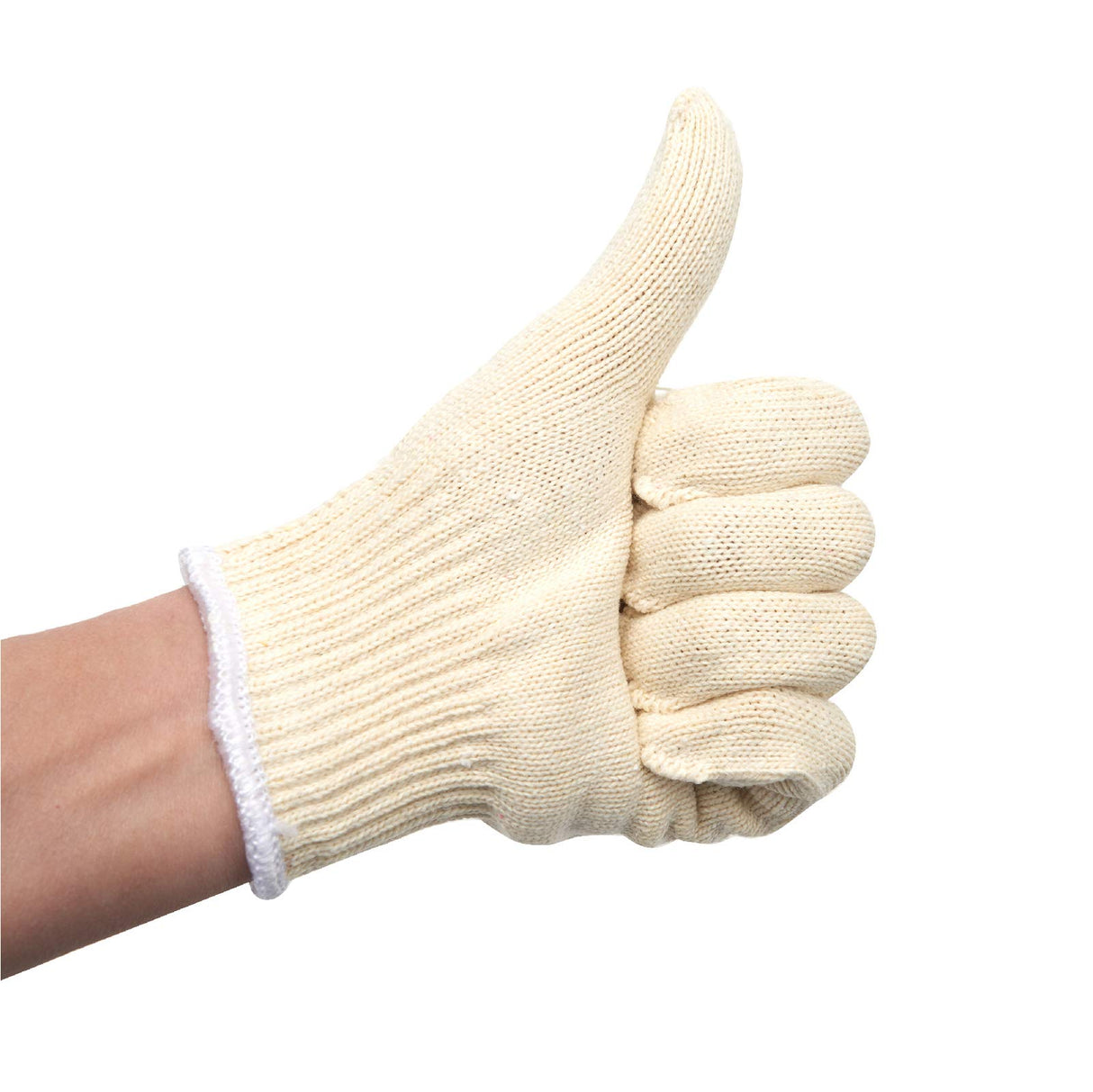 EBLAELEL Safety gloves white cotton bbq heat liners grilling work glove men cooking women knitted cotton Pack of 12 EBLAELEL