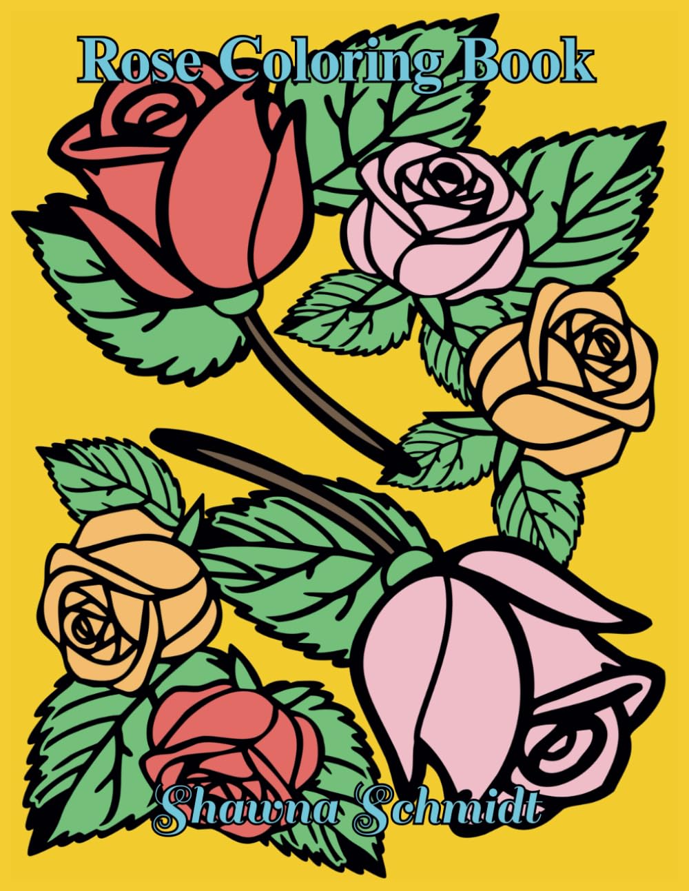 Rose Coloring Book: 40 Graceful Roses to Color Majosta