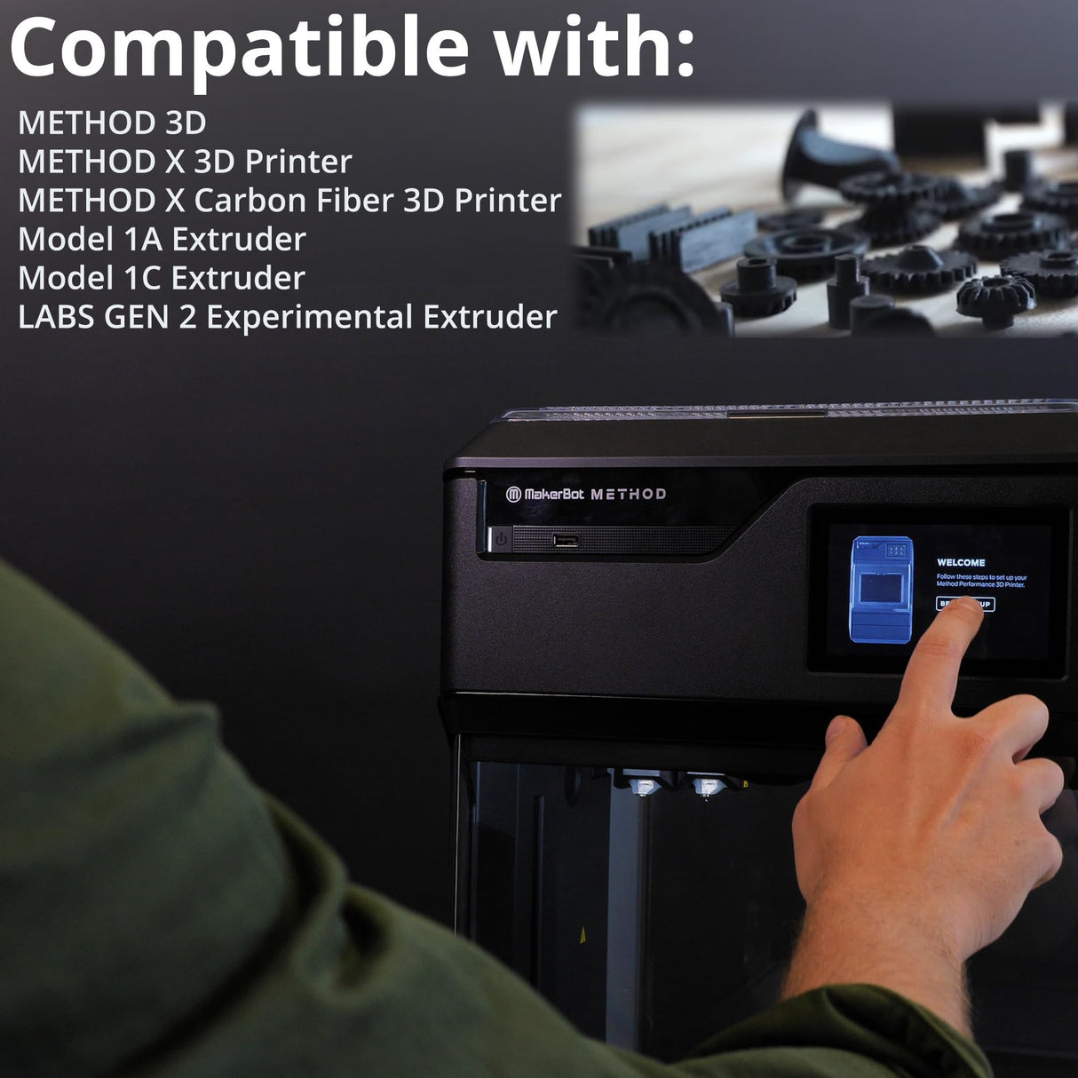 MakerBot 375-0033A Method Nylon Filament for Method 3D Printer (Black, 1.54Lb) MakerBot