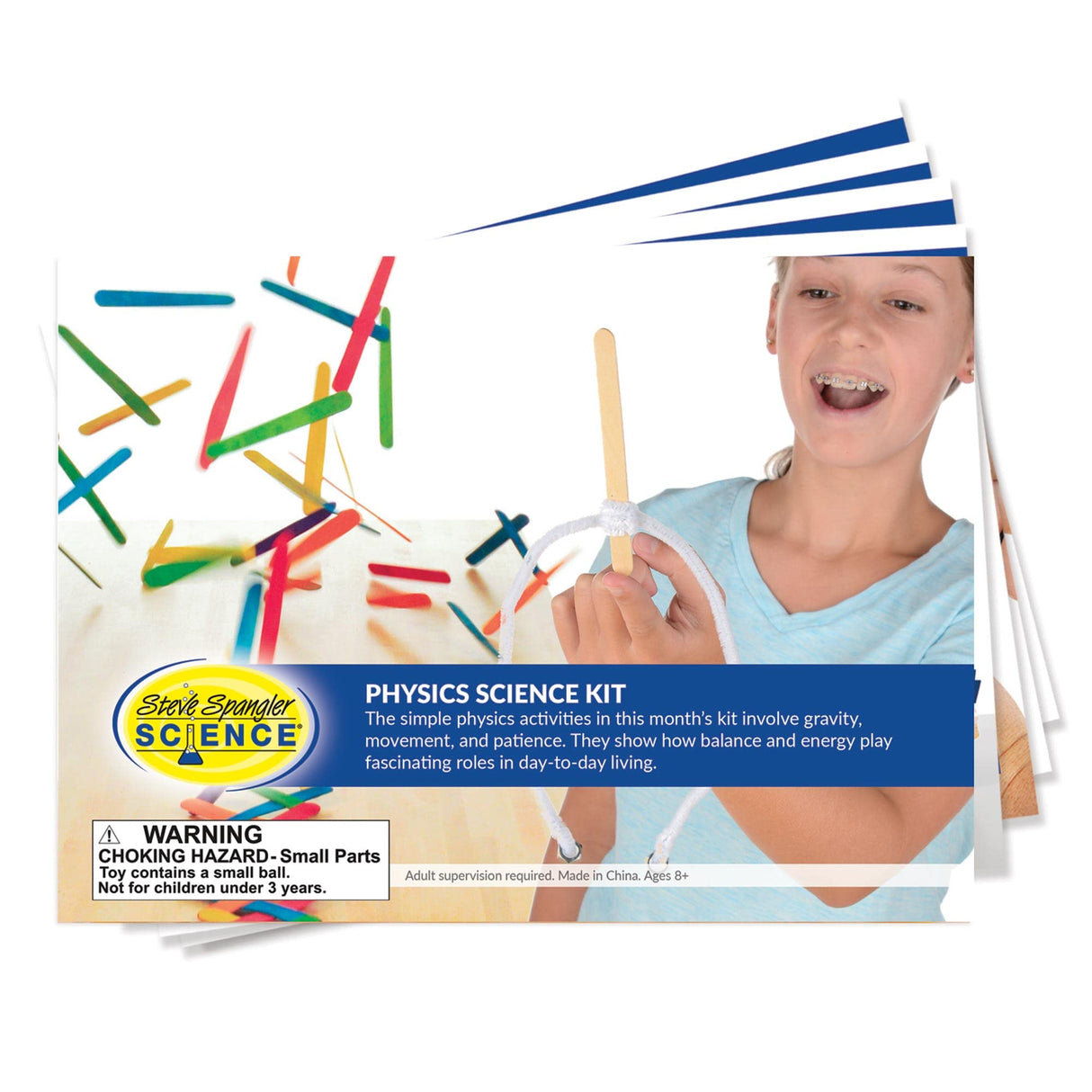 Steve Spangler Science STEM Kit: Physics Science Kit, Ages 8+, Experiments for Kids, Chemistry Set, STEM Projects, Educational Toys Steve Spangler Science