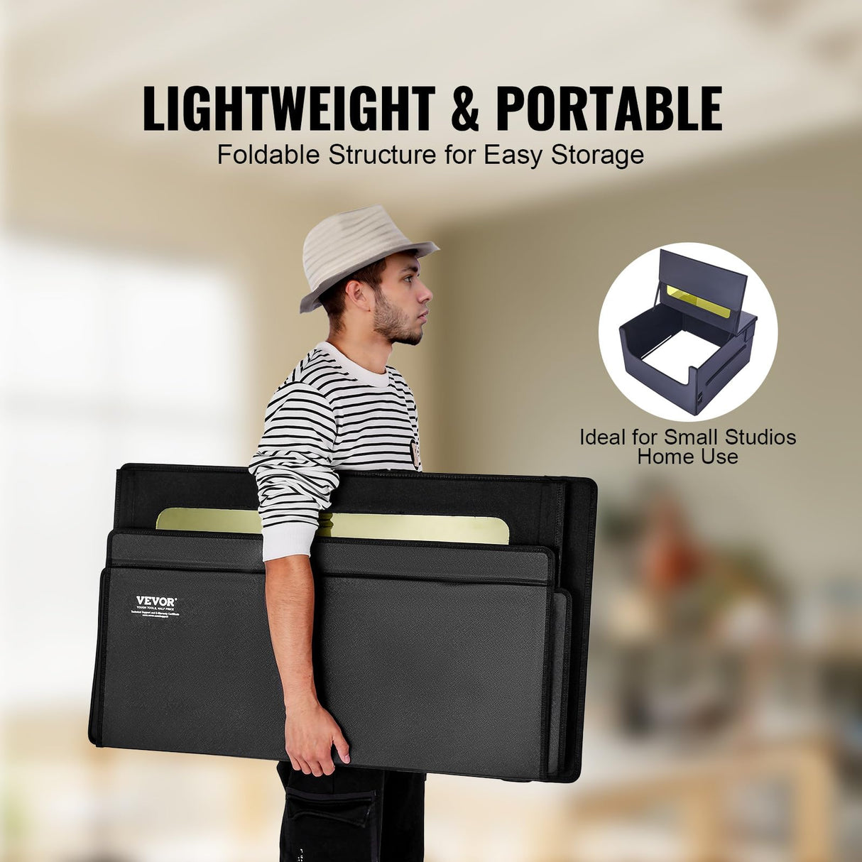 VEVOR Enclosure 31.5 x 31.5 x 19.6, Flame Retardant and Fireproof Cover, with Exhaust Fan and Pipe, Insulates Smoke, Noise and Eye Protection, Fits for Most Laser Engraver, Black VEVOR