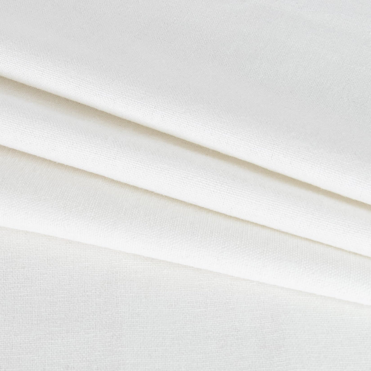 8 PCS Linen Embroidery Fabric, Pre-Cut Solid Color 12 × 12 Inch Square Needlework Fabric, Sewing Quilting Cloth for DIY Garment Crafts, Embroidery Project, Bright White LOVOUS