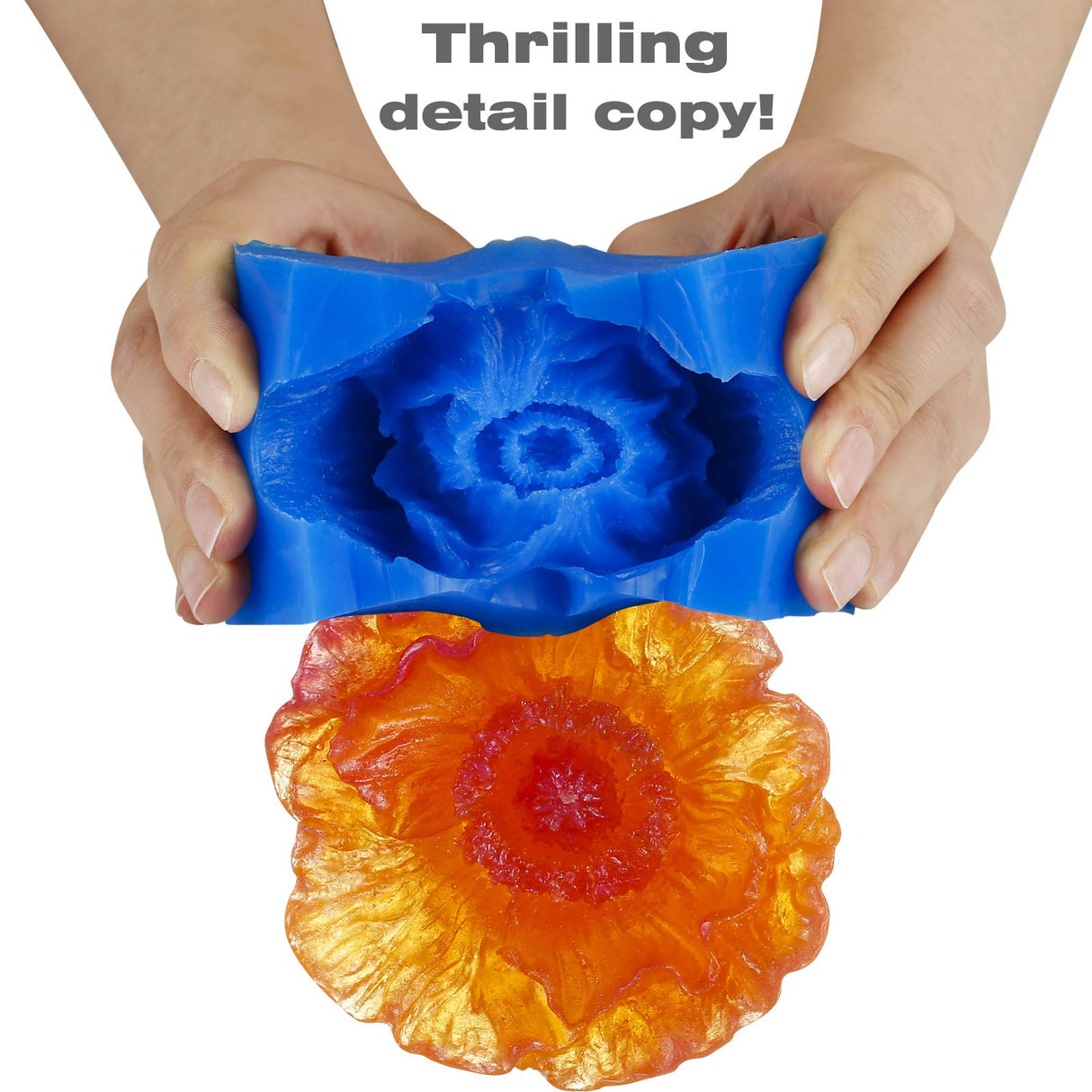 Silicone Mold Making Kit - Silicone for Mold Making 30A - Platinum Liquid Mold Making Silicone 2 Gallons with Tools Kit- 1:1 By Volume - Ideal for Resin Molds, Silicone Molds, Soap Molds Sapphire Blue BBDINO