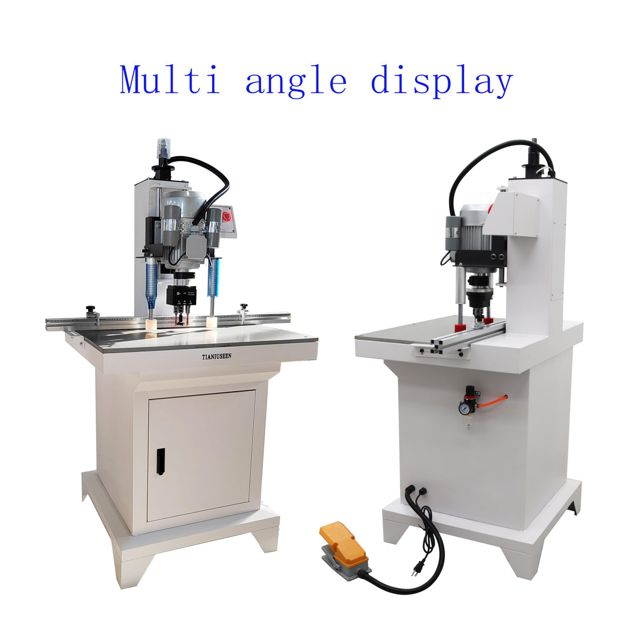 Tianiuseen Pneumatic Hinge Boring Drilling Machine Hinge Machine Single Head Woodworking 110V Tianiuseen