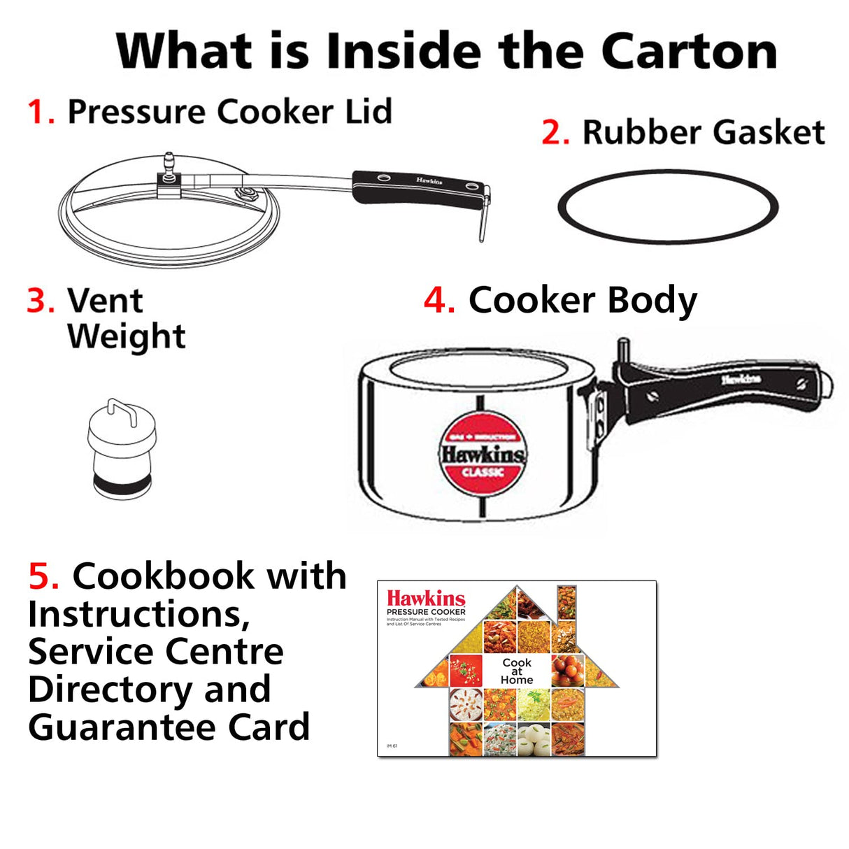 Hawkins 1.5 Litre Classic Pressure Cooker, Induction Inner Lid Cooker, Pan Cooker, Best Cooker, Silver (ICL15) HAWKINS