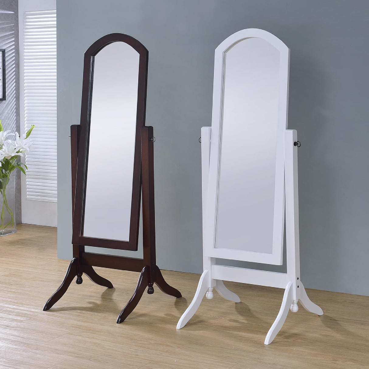 Proman Products Barrington Cheval Mirror, Walnut Proman Products