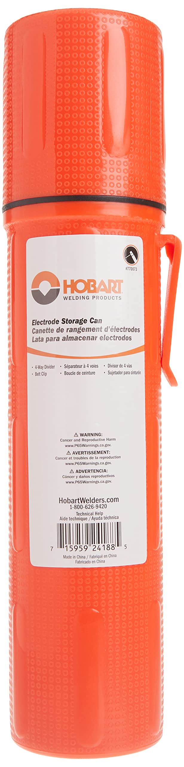 Hobart 770073 Welding Storage Can F/Electrodes Hobart