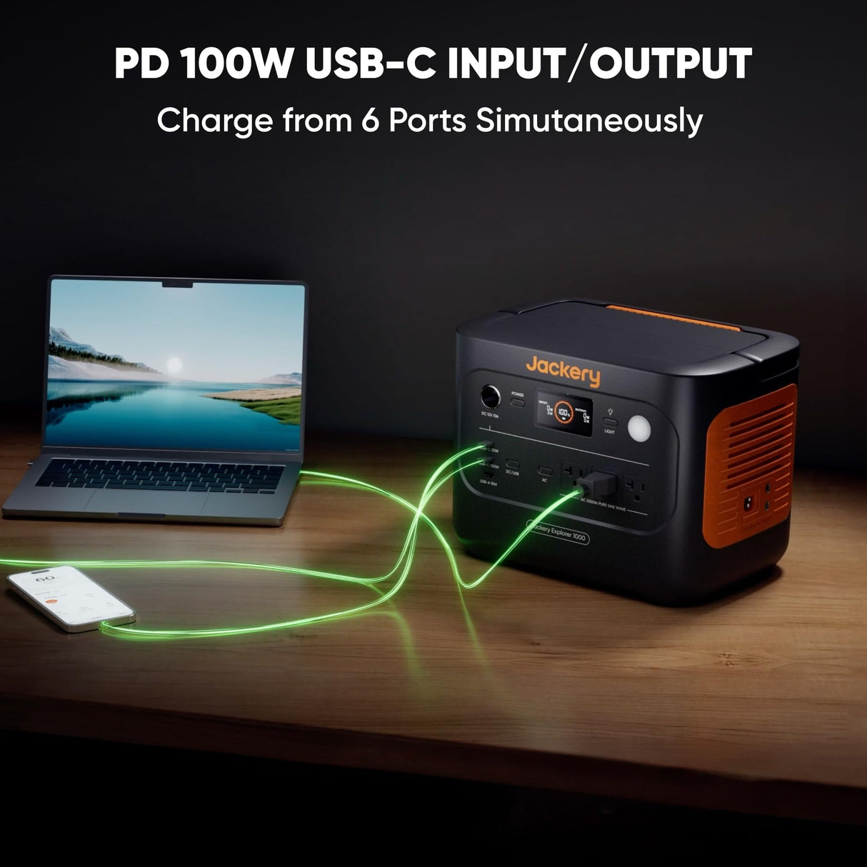 Jackery Explorer 1000 v2 Portable Power Station(2024 New),1070Wh LiFePO4 Battery,1500W AC/100W USB-C Output, 1 Hr Fast Charge, Solar Generator for Outdoor Camping,Off-grid Living,RV,Emergency (Renewed) Jackery