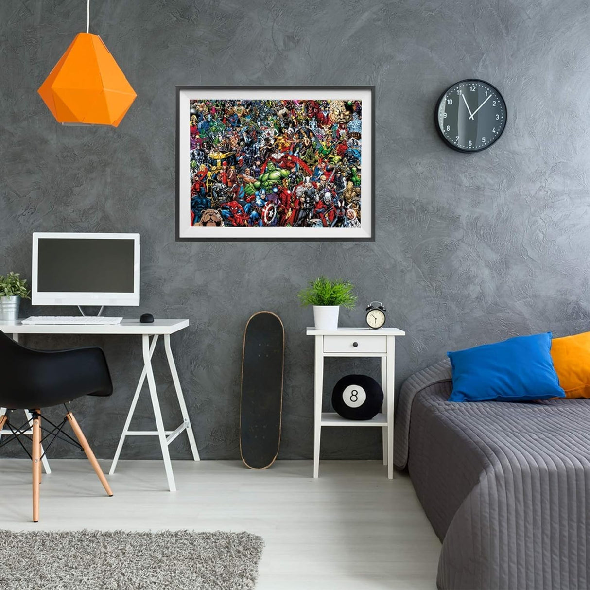 Clementoni Marvel Impossible Jigsaw Puzzle, 1000 Pieces, Puzzle for Superhero Enthusiasts, Difficult Puzzle, Challenge for Adults, Fun, Made in Italy, 39411 Clementoni