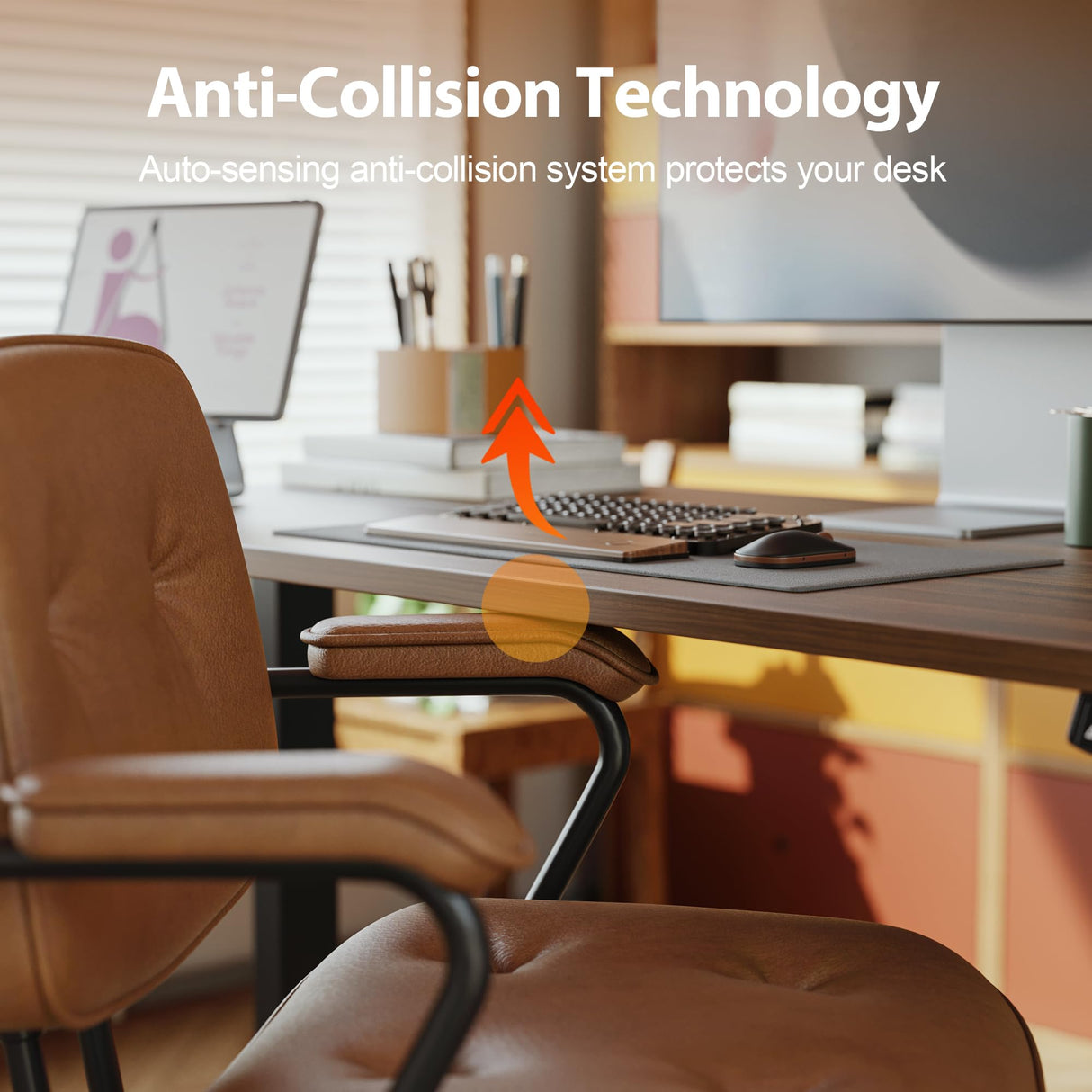 Agilestic Electric Standing Desk, 48 x 24 Inches Height Adjustable Desk, Sit Stand up Desk for Work Office Home, Ergonomic Rising Computer Table with Memory Preset, Dark Walnut Agilestic