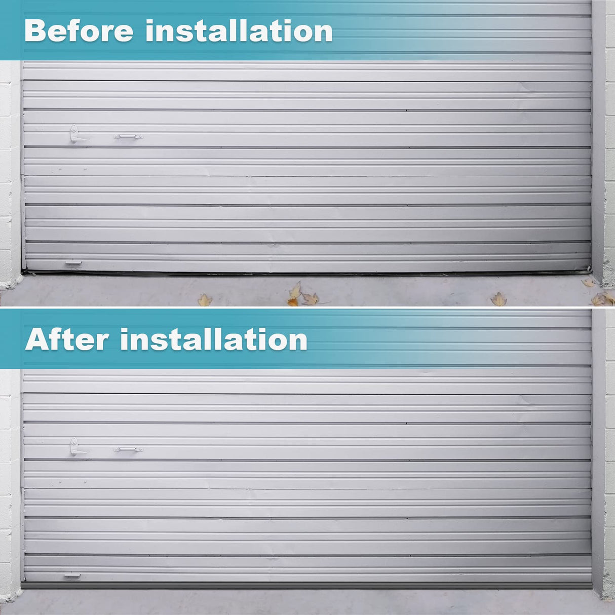 3" Garage Door Bottom Seal Weatherstrip in Grey - 1/4" T Style - All Widths(16' Wide Door) Earthtec