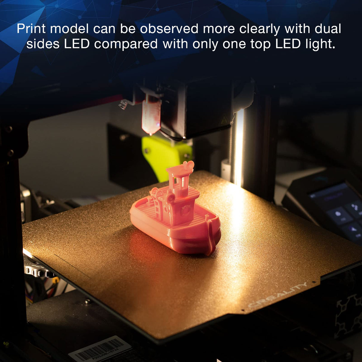 UniTak3D Ender 3 3D Printer LED Light 24V 7.5W Dual Sides Embedded Light Bar Strip Upgrades for Ender 3 V2, Ender 3 Pro,Ender 3 S1,CR6SE, Voxlab Aquila-2020 Profile UniTak3D