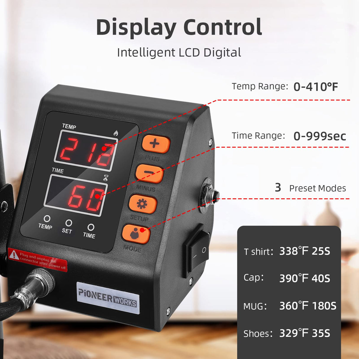 KOKEBREN 11 in 1 Heat Press Machine 12x15 inch 360-Degree Swing Away Digital T Shirt Pressing Machine Multifunction Heat Transfer Sublimation Combo for T Shirts Mugs Hat Plate Cap KOKEBREN