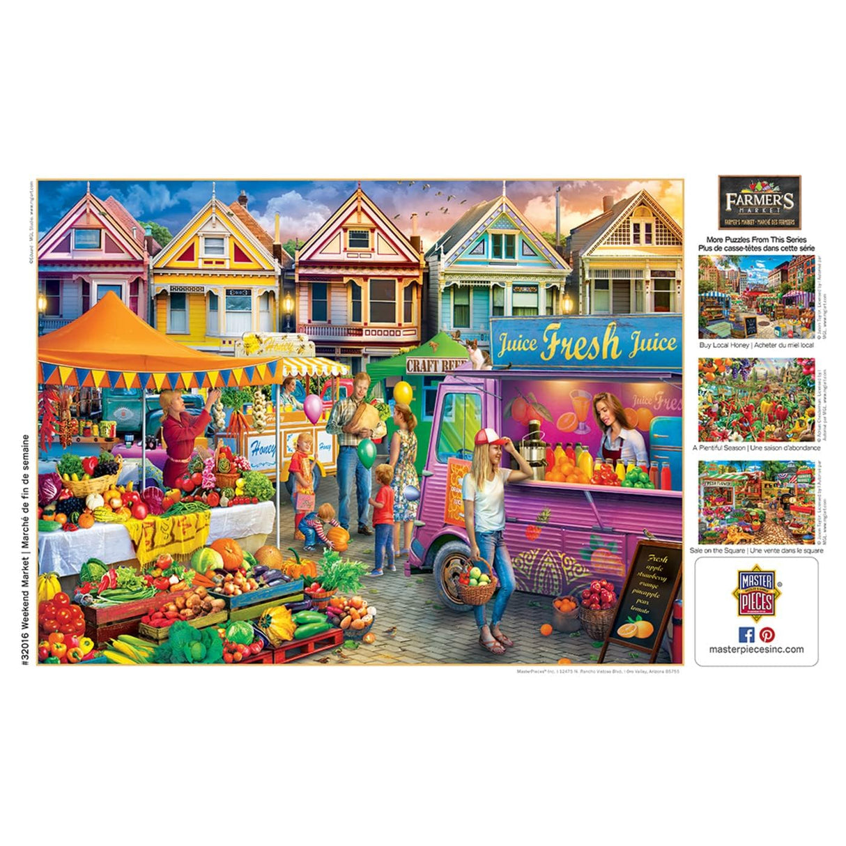 MasterPieces 750 Piece Jigsaw Puzzle for Adults, Family, Or Youth - Weekend Market - 18"x24" Masterpieces