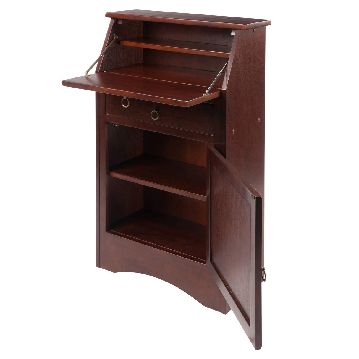 Winsome Wood Regalia Home Office, Walnut, Secretary Desk Winsome
