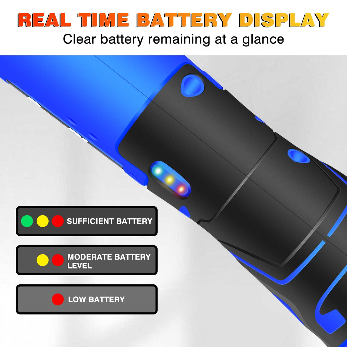 Qimu Cordless Electric Ratchet Wrench Set, 3/8" 12V Power Ratchet Driver Cordless Power Ratchet Tool Kit with 2 Packs 1500mAh Lithium-Ion Battery, 7 sockets and Charger, LED Light Qimu