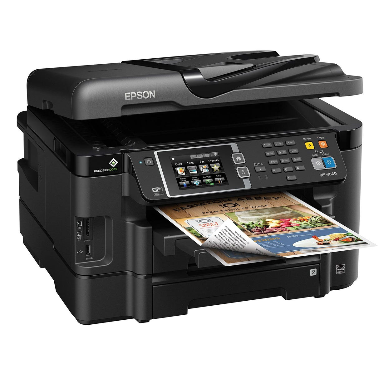 Epson WorkForce WF-3640 Wireless Color All-in-One Inkjet Printer with Scanner and Copier, Amazon Dash Replenishment Ready Epson