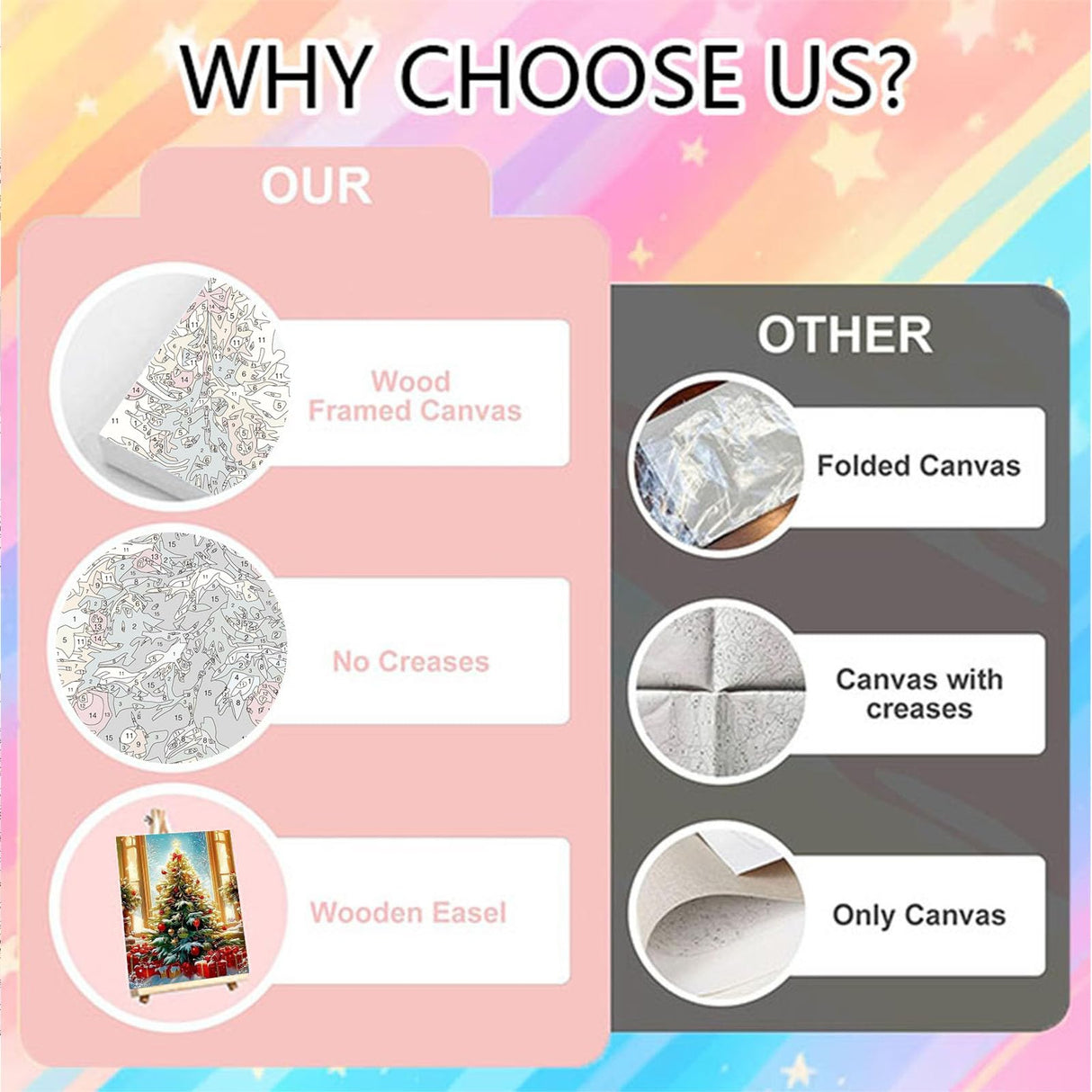 Arttoplus 4 Pack Framed Paint by Numbers Kit for Adults Beginners-DIY Christmas Adult Paint by Number Kits on Canvas Framed, Acrylic Oil Painting Kits for Adults for Gift Home Decor(8x12inch) Arttoplus