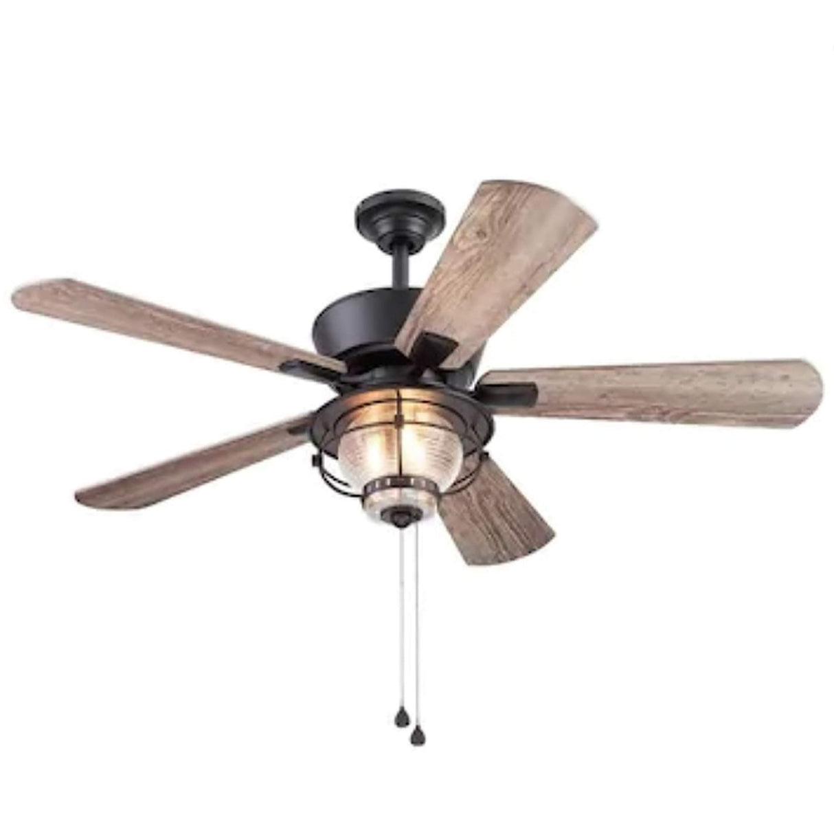 Harbor Breeze Merrimack II 52-in Matte Bronze LED Indoor/Outdoor Ceiling Fan with Light Kit (5-Blade) Harbor Breeze