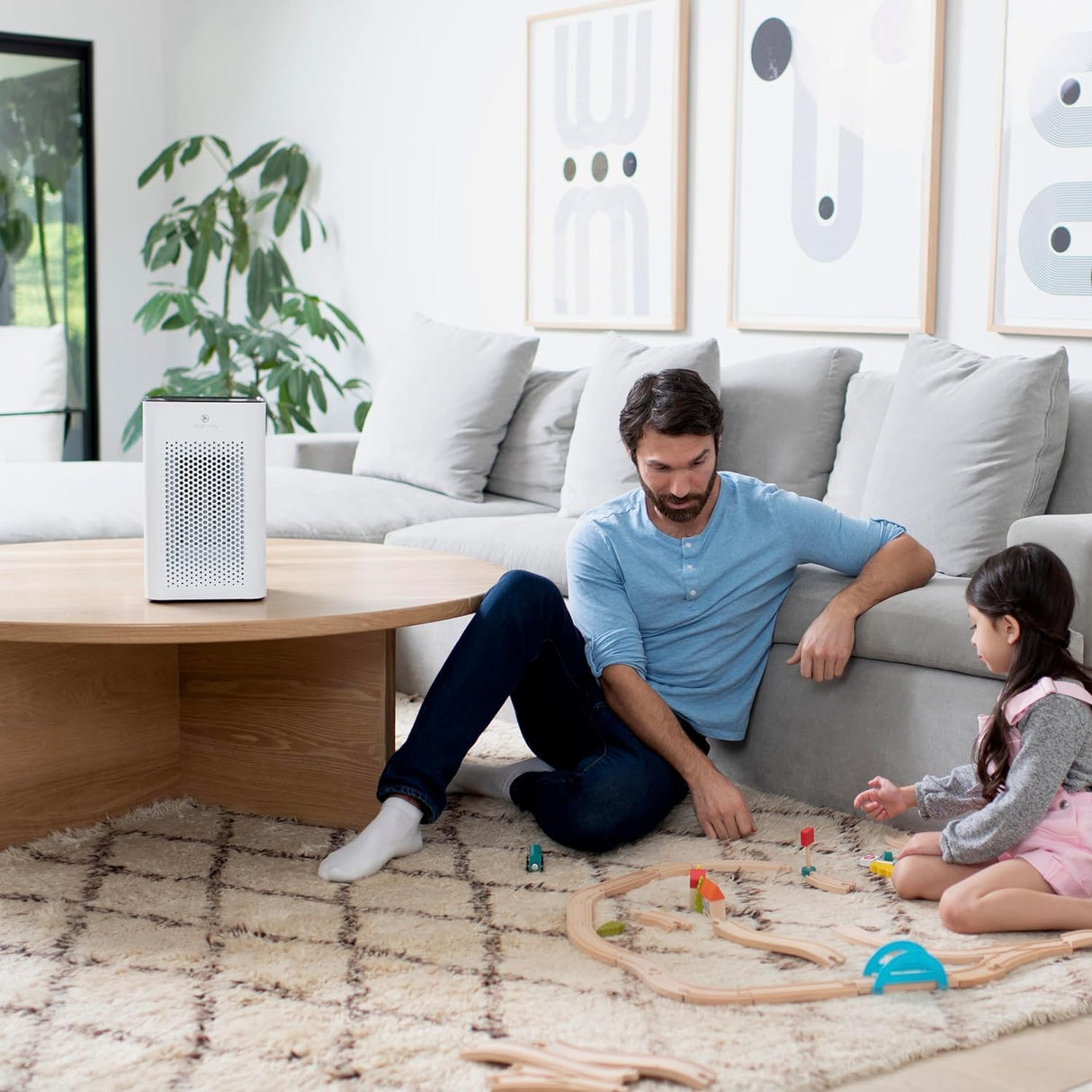 Medify MA-25 Air Purifier with True HEPA H13 Filter | 825 ft² Coverage in 1hr for Allergens, Smoke, Wildfires, Odors, Pollen, Pet Dander | Quiet 99.9% Removal to 0.1 Microns | White, 1-Pack Medify Air