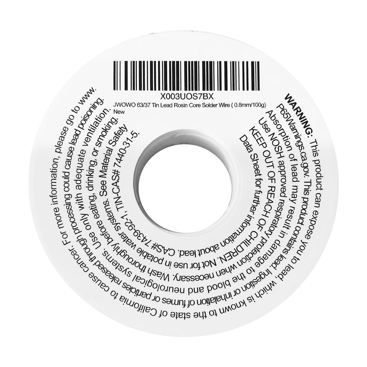Rosin Core Solder Wire for Electrical Soldering(0.8mm/50g),By JWOWO JWOWO