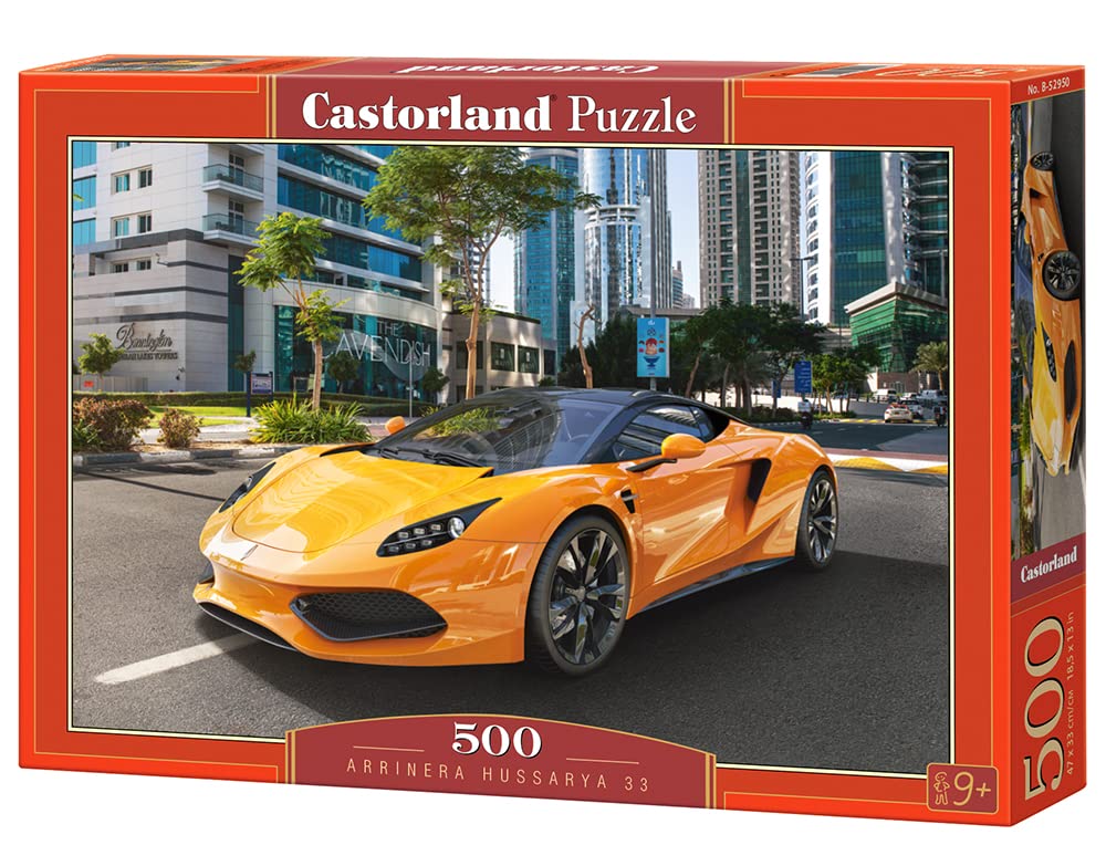 CASTORLAND 500 Piece Jigsaw Puzzle, Arrinera Hussarya 33, Fast car, Sport car, Sport Puzzle, Adult Puzzles, Castorland B-52950 Castorland