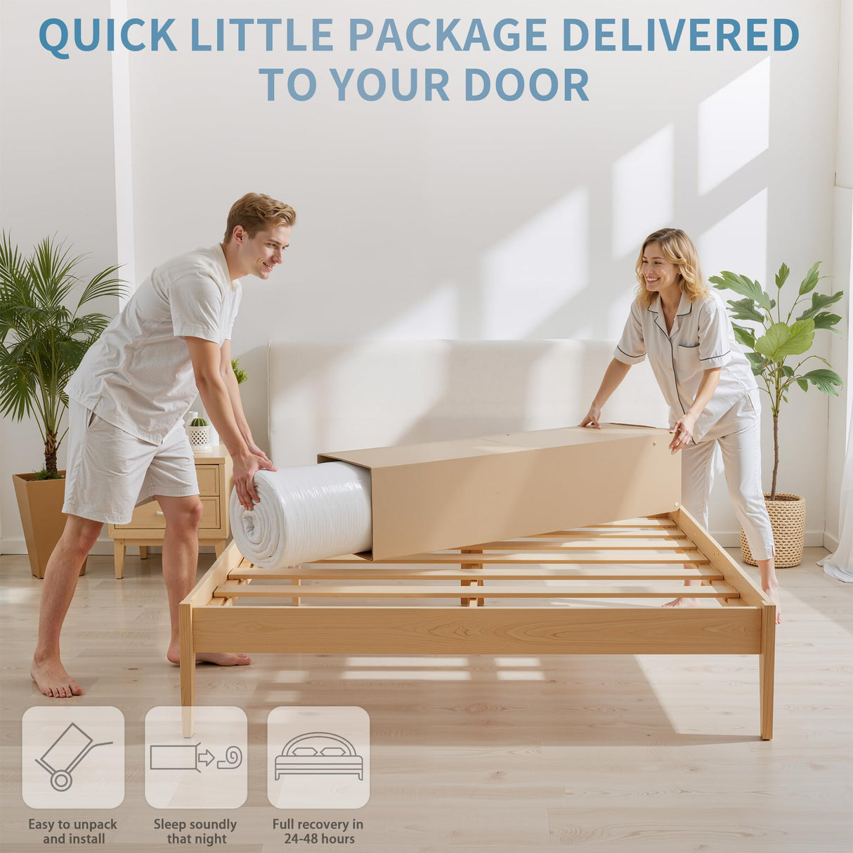 Full Mattress 14 Inch, Full Size Memory Foam Mattresses, Full Size Matress in a Box with Pocket Springs for Breathable Comfort, Supportive Sleep, Helps Relieve Back Pain, and Isolates Motion inight