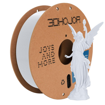 3D Printing Filament High-Speed PLA Filament 1.75mm 300mm/s 1kg Cardboard Spool Dimensional Accuracy +/- 0.03 mm Fit Most 3D FDM Printer-Cold White