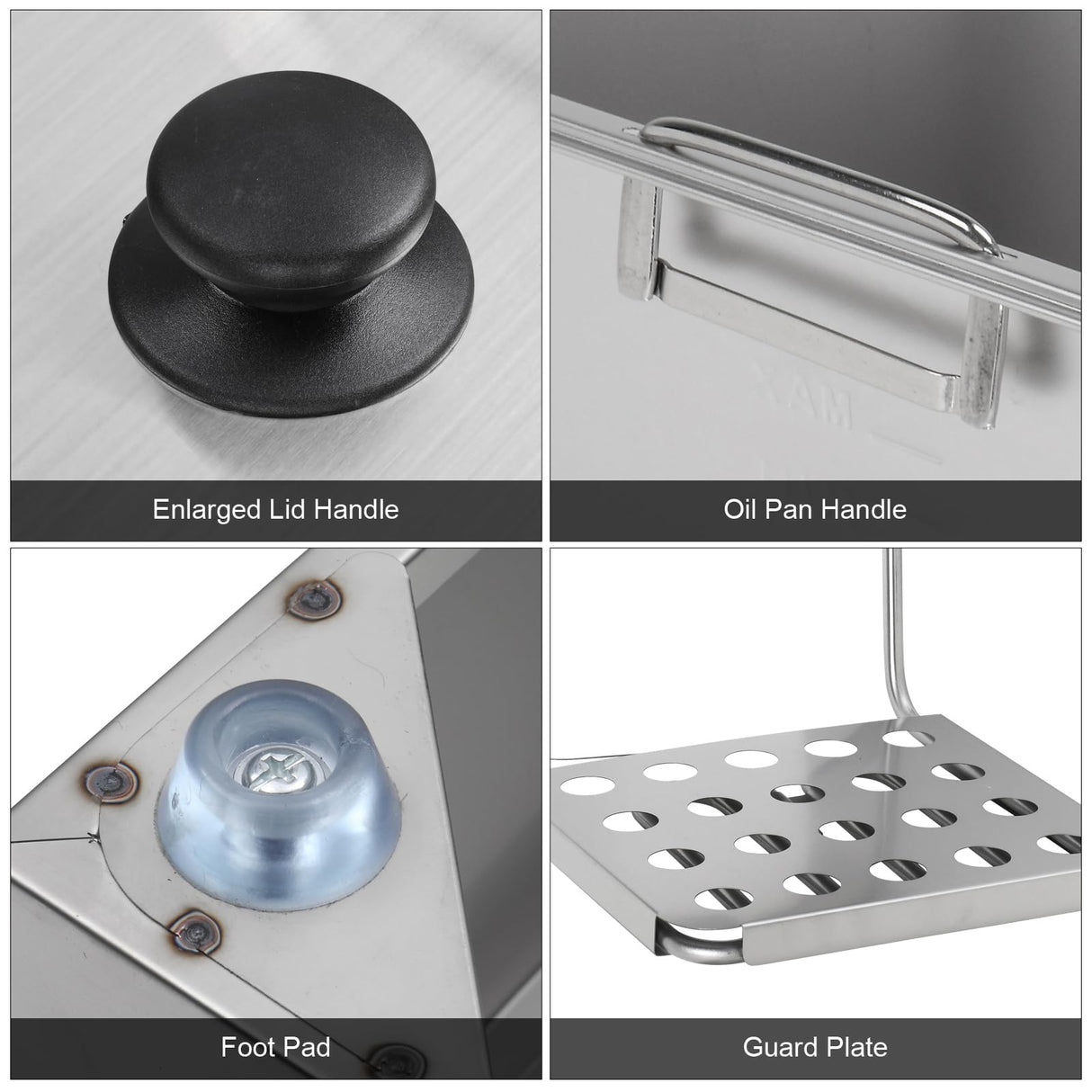 ROVSUN 22.8QT Electric Deep Fryer w/ 2 Baskets & Lids, 21.8L Stainless Steel Commercial Double Fryer, Countertop Kitchen Frying Machine w/Temperature Control, French Fries Donuts 5000W ROVSUN