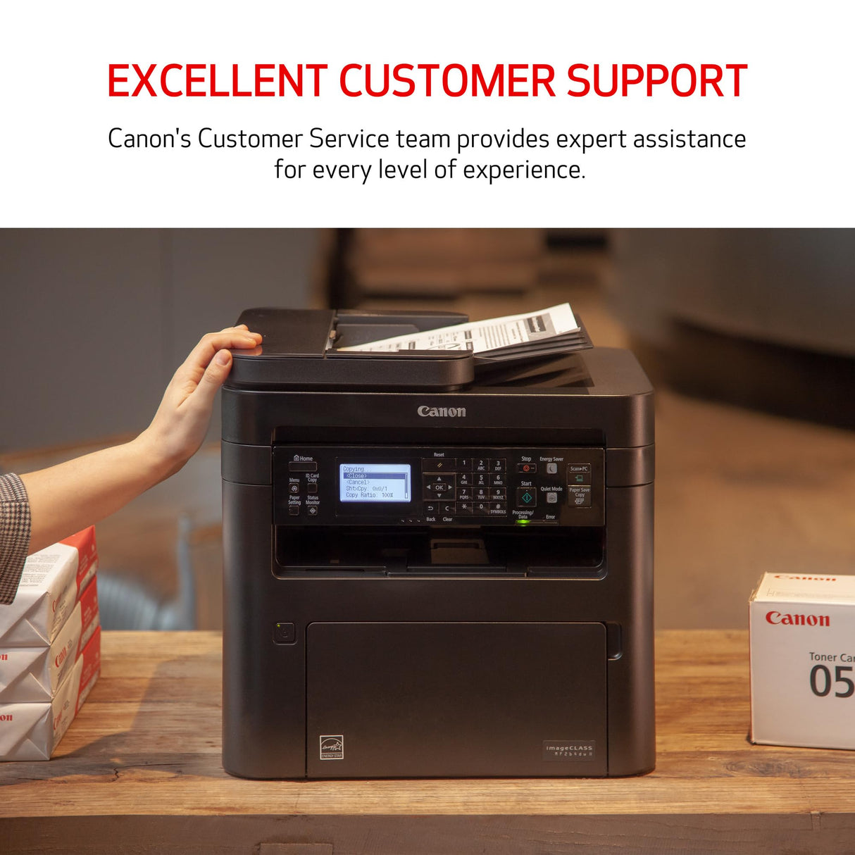 Canon imageCLASS MF264dw II Wireless Monochrome Laser Printer, Print, Copy and Scan, Auto Document Feeder, Black Canon