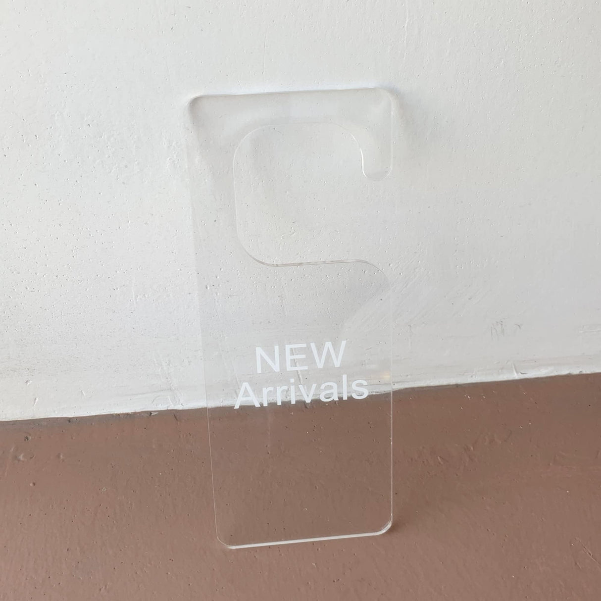 5pcs of Acrylic Door Hanger Blank,Personalised Acrylic Wedding Name Sleeping Door Hanger Sign,Acrylic Baby Wardrobe Dividers (Clear) XIAOYUE