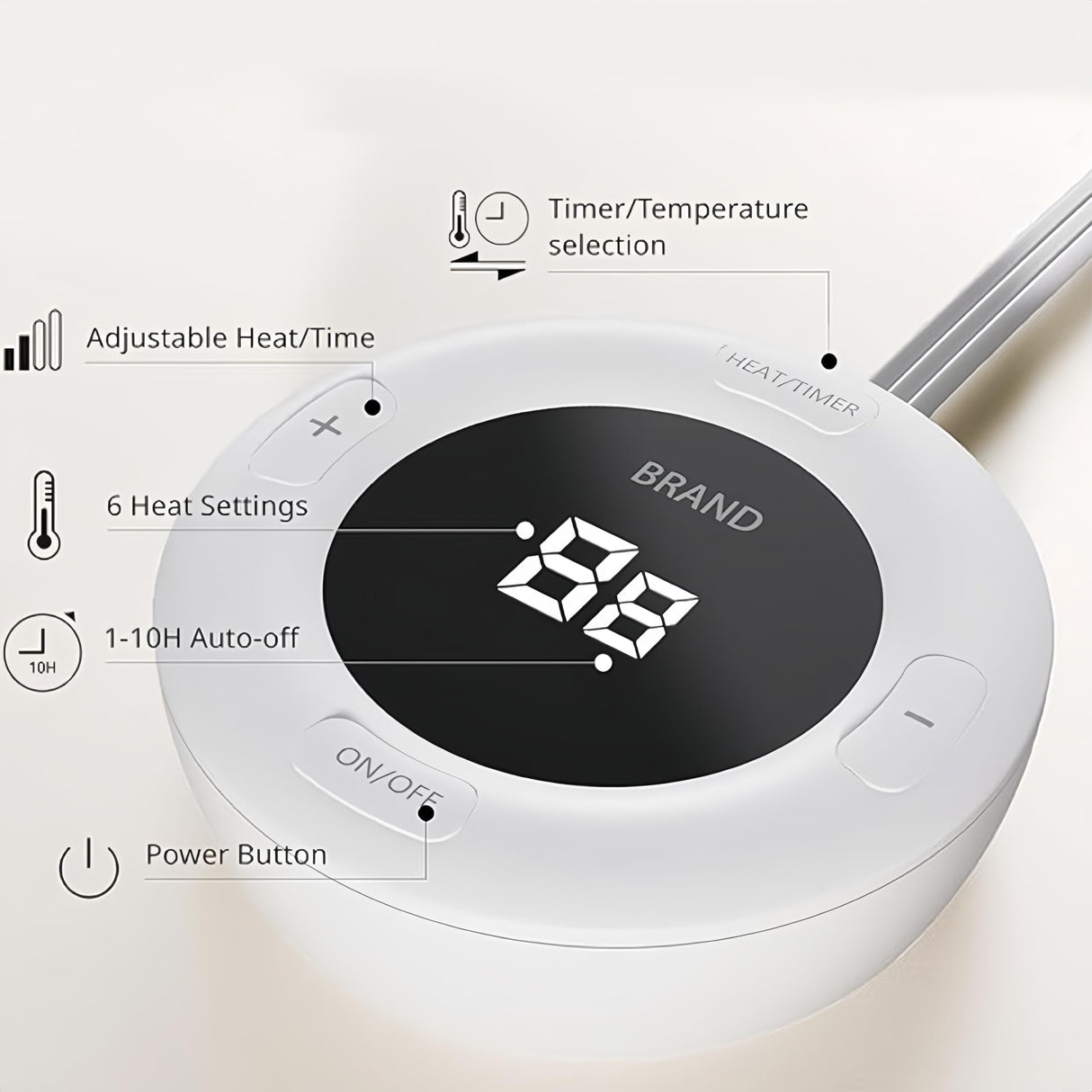 Gotcozy Heated Mattress Pad King Size Dual Control - Electric Mattress Pad Fit up to 15‘’ with 6 Heat Setting & 10 Hour Auto Off ETL Certified Machine Washable(Blue) GOTCOZY