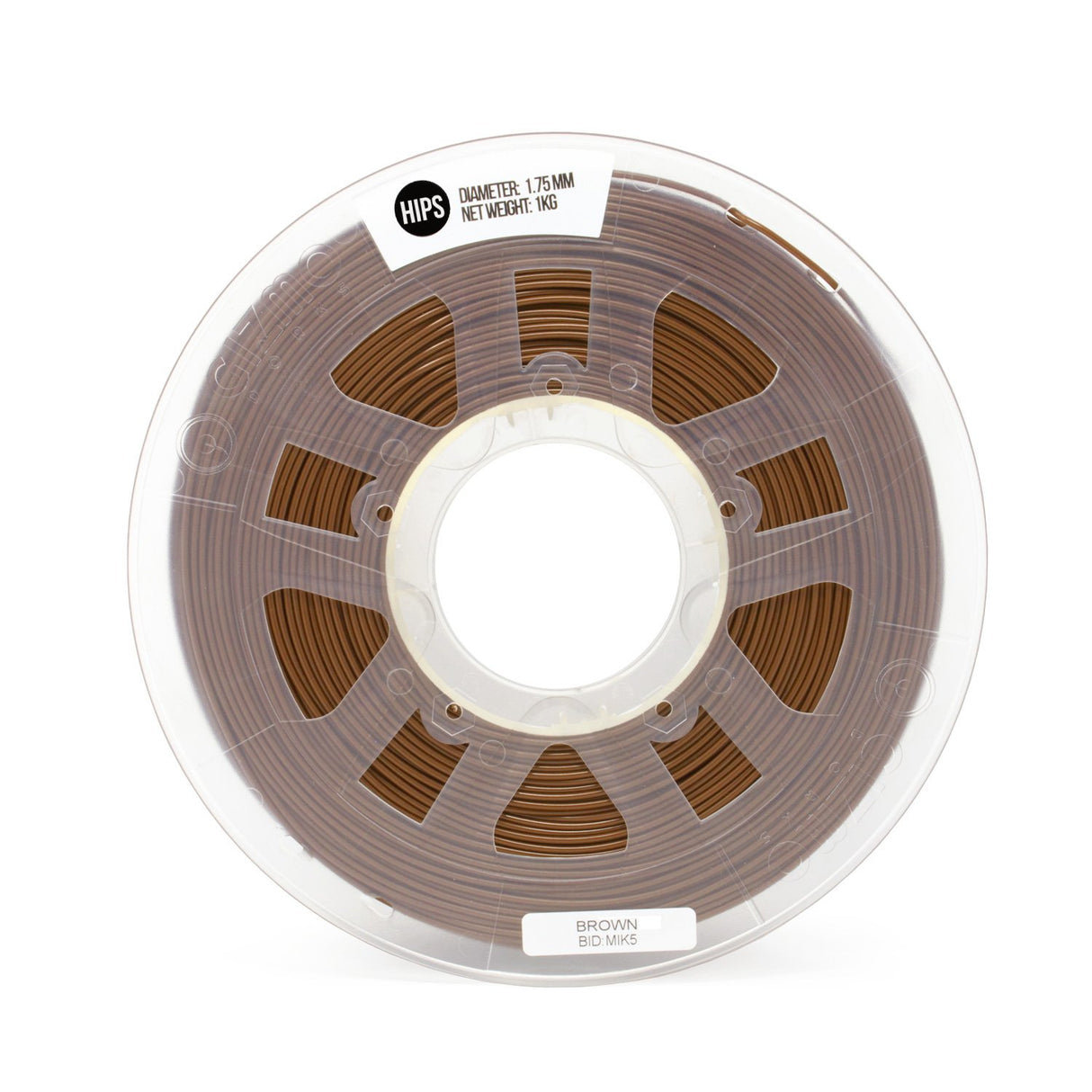 Gizmo Dorks 1.75mm HIPS Filament 1kg / 2.2lb for 3D Printers, Brown Gizmo Dorks
