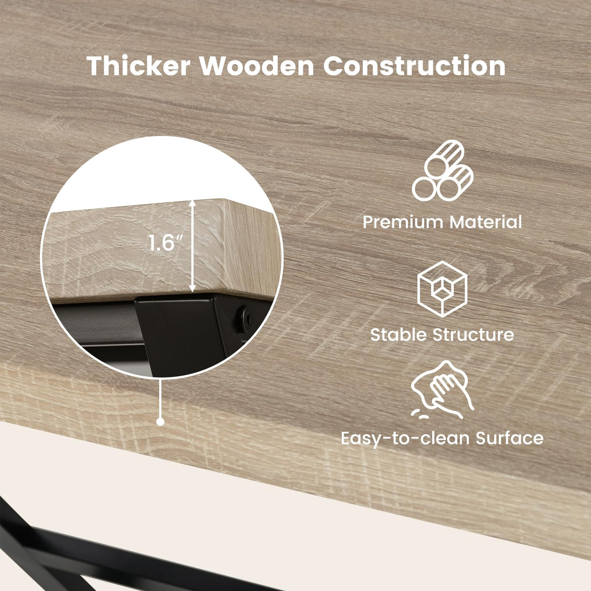 Giantex 10 FT Conference Table for 8-10 People, Modern 48" D x 118" W Large Meeting Table with Z-Shaped Metal Leg, Rectangle Conference Room Table for Office, Boardroom, Grey Oak Giantex