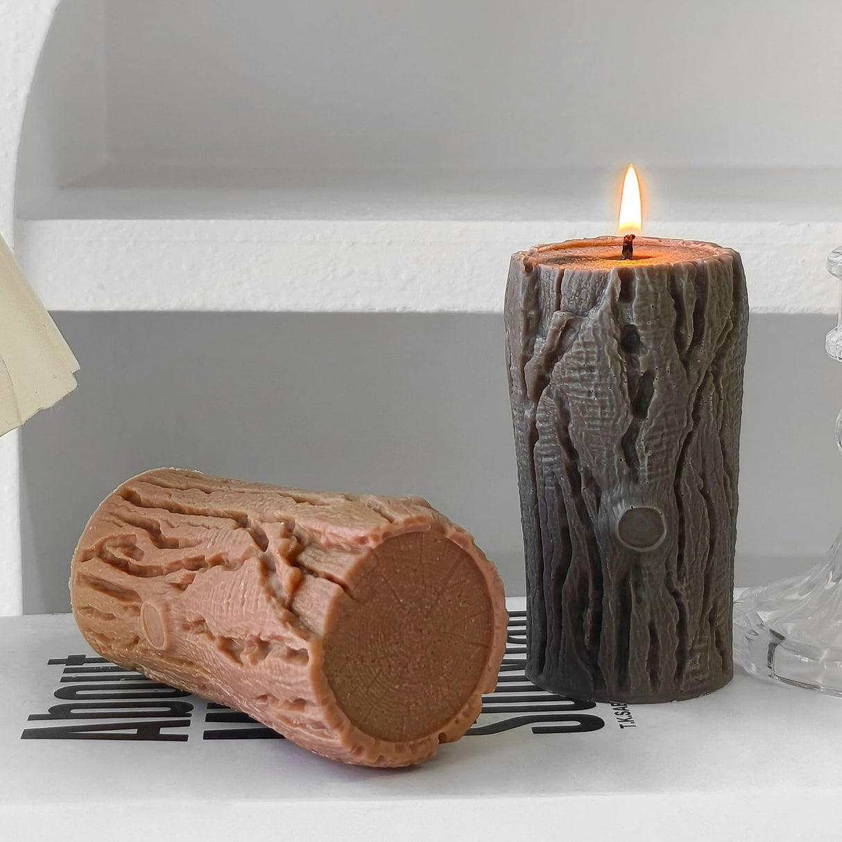 Pillar Tree Resin Mold - Resin Casting Silicone Molds for Home Decor & Candle Making Wave Spiral Mold ESEENS