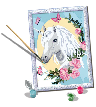 Ravensburger Unicorn Portrait Paint by Numbers Kit for Kids - 20268 - Painting Arts and Crafts for Ages 9 and Up