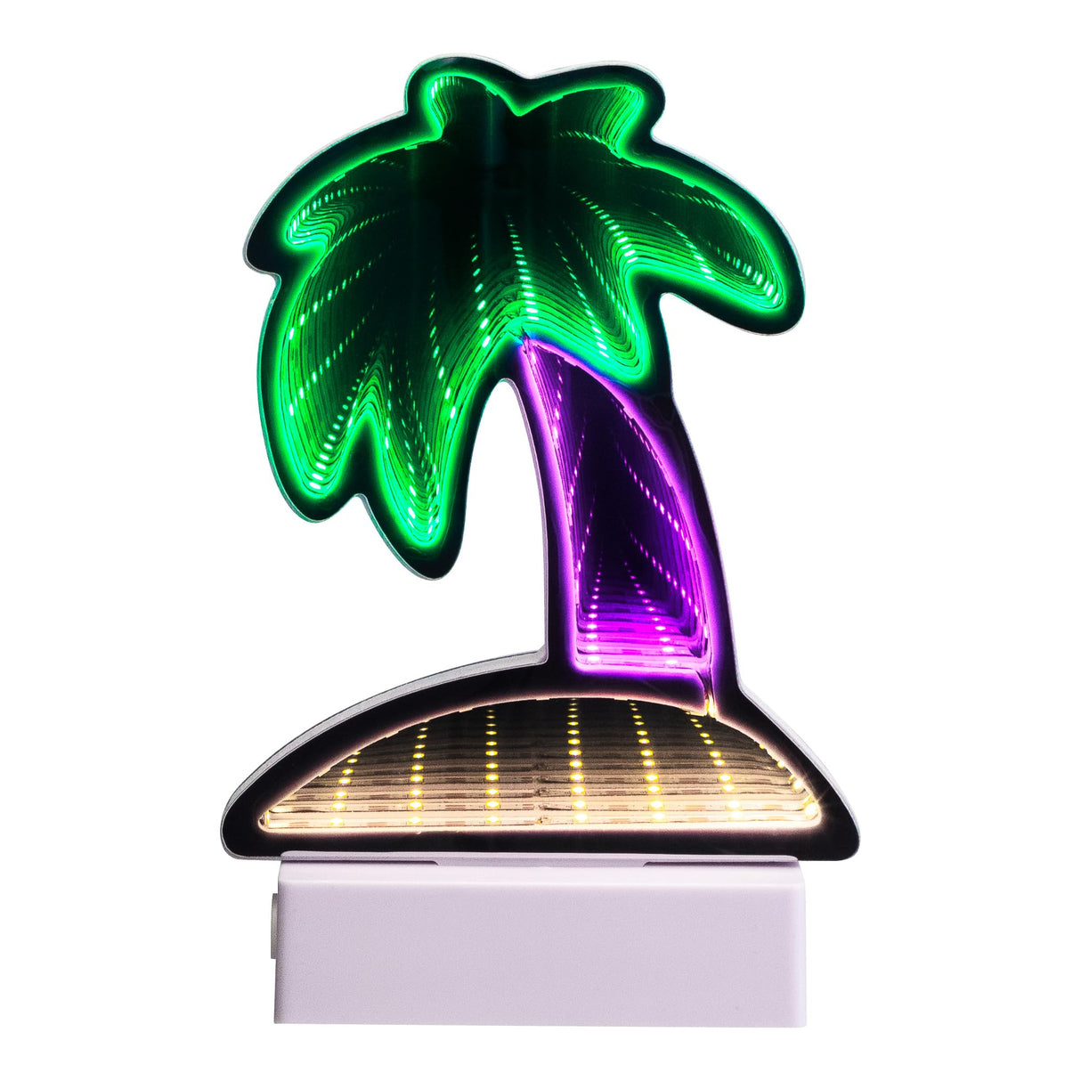 Northlight LED Lighted 3D Palm Tree Infinity Mirror - 8" Northlight