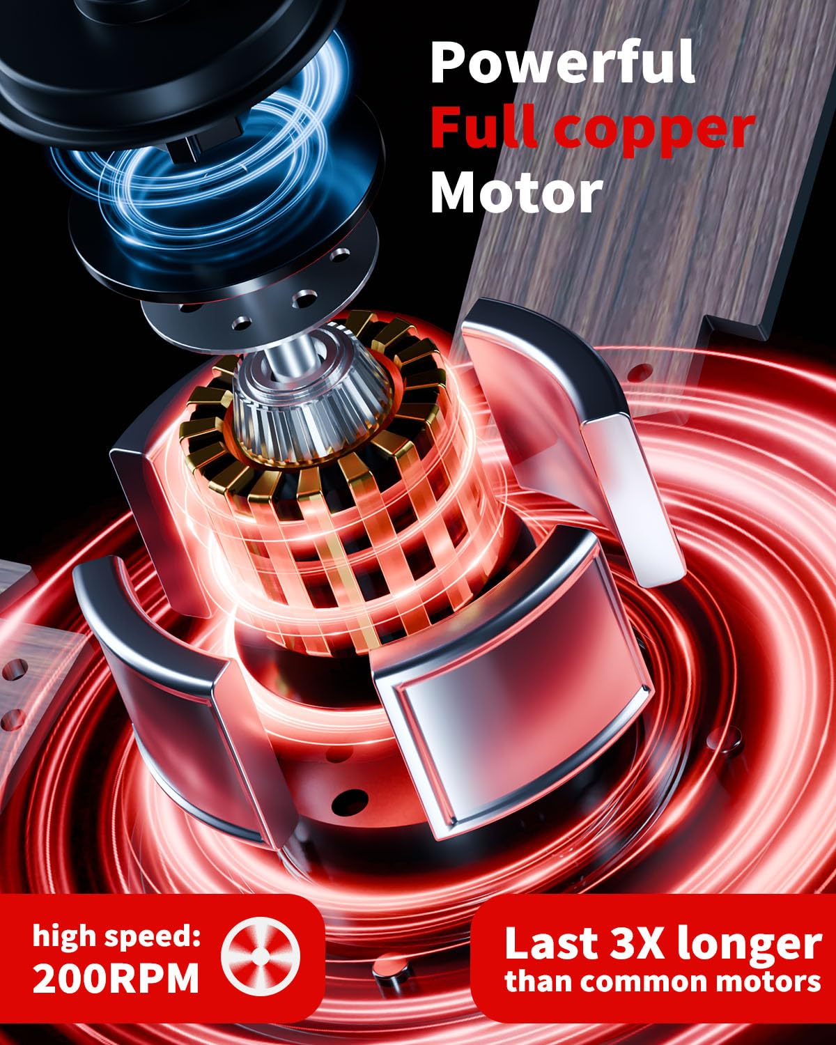 TCL 52" Black Ceiling Fan with Light and Remote, Modern LED 3-Color, Quiet Motor for Bedroom, Living Room, Dining Room, Ceiling Fans with Lights (Black) TCL