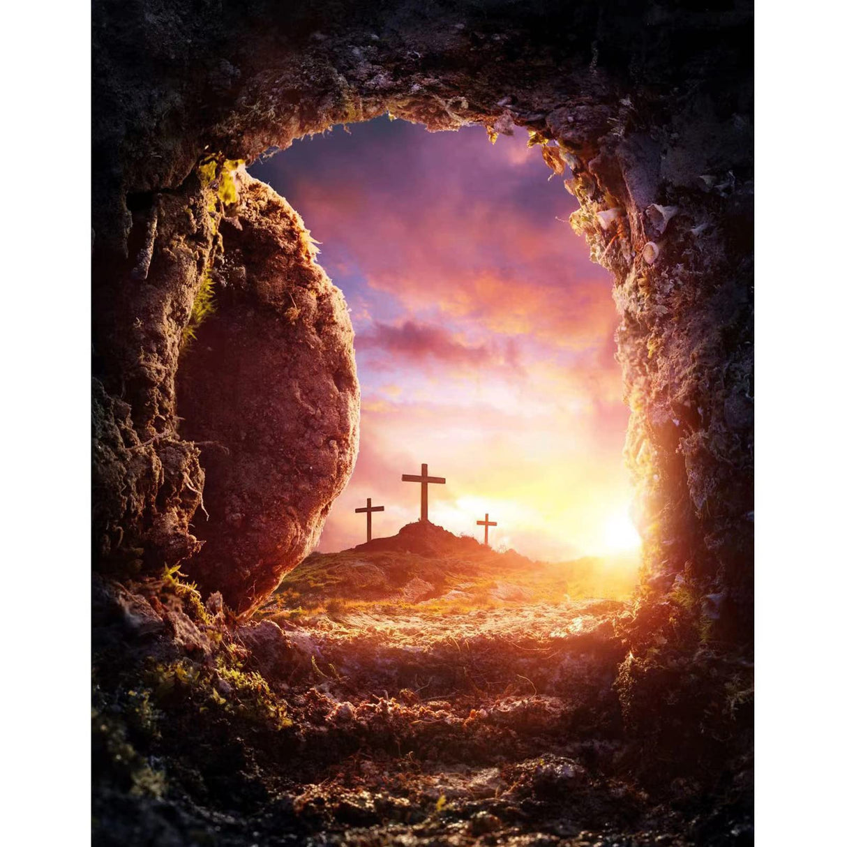 Jethami Diamond Painting Kits for Adults,Jesus Religious Christ Cross Diamond Art Kits for Adults Beginners 14x18 in Jethami